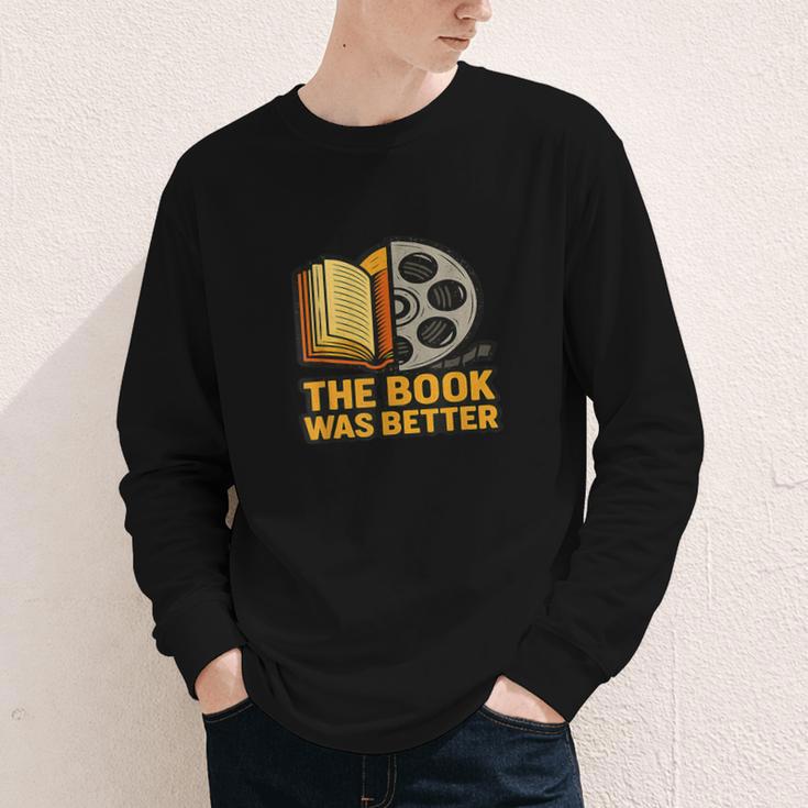 Book Love Scene The Book Was Better Bookworm Vibes Youth Long Sleeve Tee