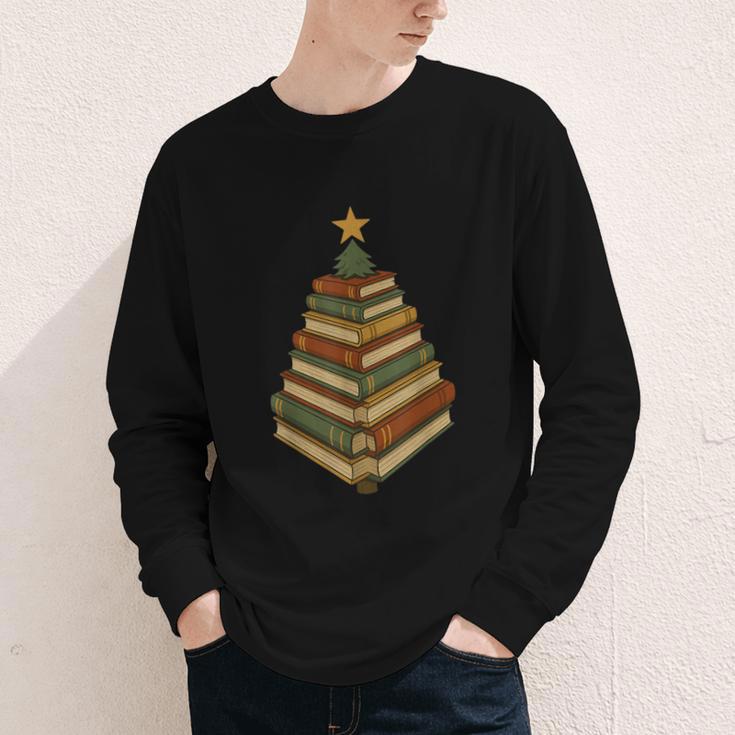 Book Lover Christmas Graphic For Librarians Youth Long Sleeve Tee Book Lover Christmas Graphic For Librarians Youth Long Sleeve Tee