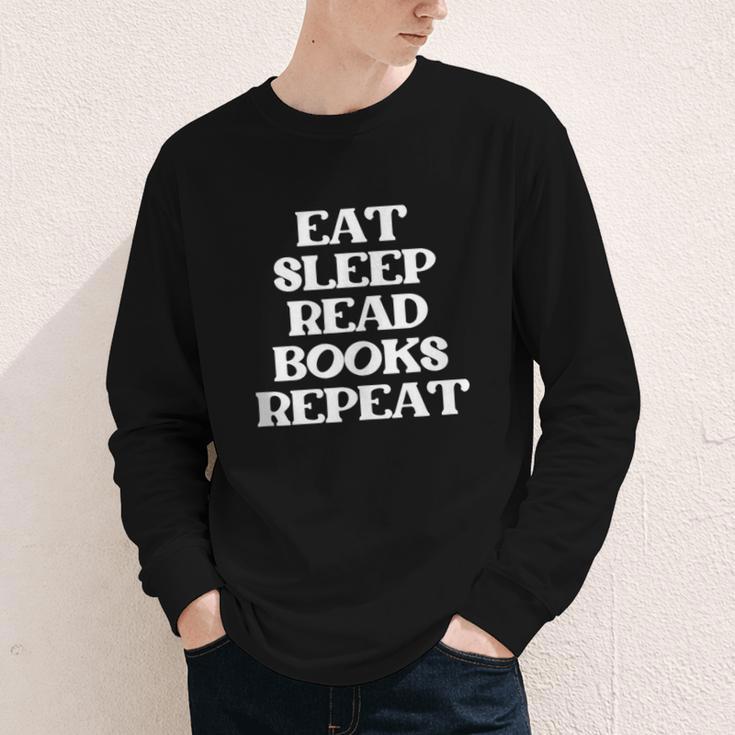 Book Lover Book Eat Sleep Read Books Repeat Youth Long Sleeve Tee