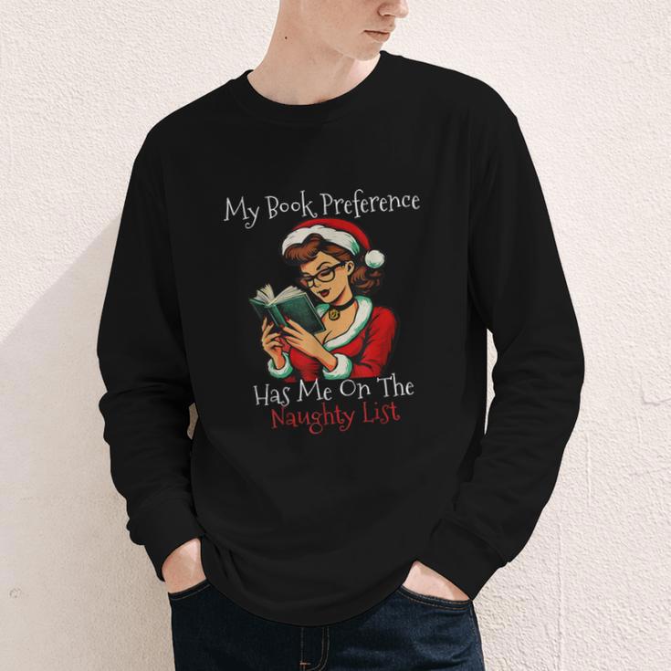 My Book Preference Has Me On The Naughty List Christmas Xmas Youth Long Sleeve Tee My Book Preference Has Me On The Naughty List Christmas Xmas Youth Long Sleeve Tee