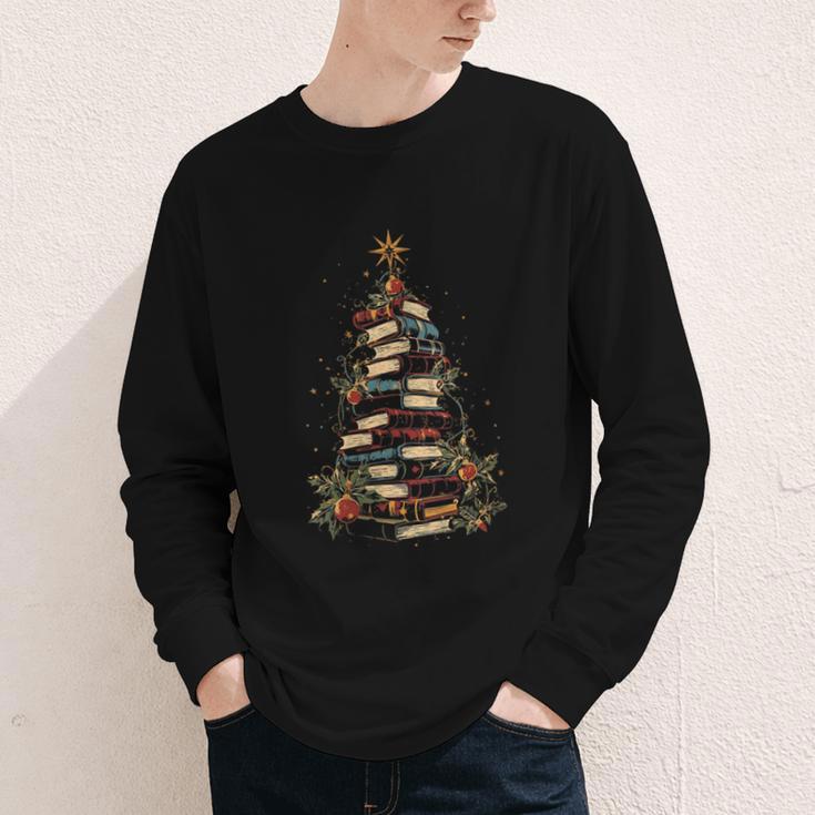 All Booked For Christmas Book Youth Long Sleeve Tee