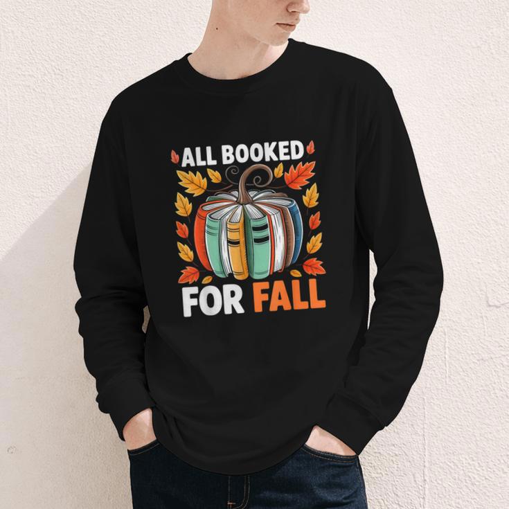 All Booked For Fall Book Pumpkin Autumn Thanksgiving Teacher Youth Long Sleeve Tee All Booked For Fall Book Pumpkin Autumn Thanksgiving Teacher Youth Long Sleeve Tee