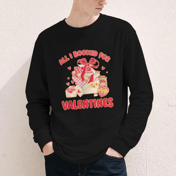 Booked For Valentine Books Lover Bookworm Librarian Teacher Youth Long Sleeve Tee