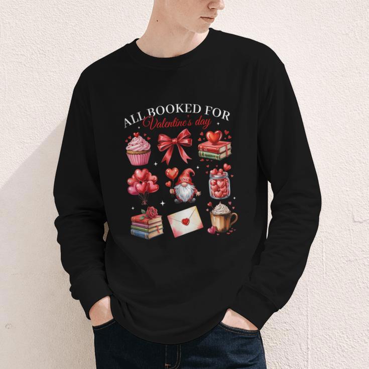 All Booked For Valentine Coquette Bow Girl Women Teacher Youth Long Sleeve Tee All Booked For Valentine Coquette Bow Girl Women Teacher Youth Long Sleeve Tee