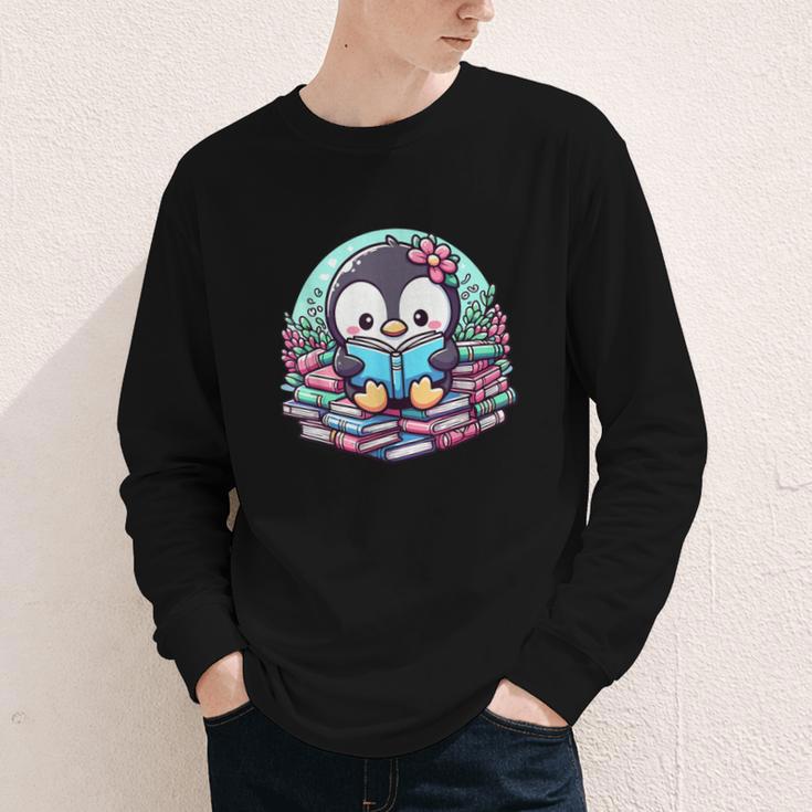 Bookish Penguin Heart A Readers Love Penguins Youth Long Sleeve Tee Bookish Penguin Heart A Readers Love Penguins Youth Long Sleeve Tee