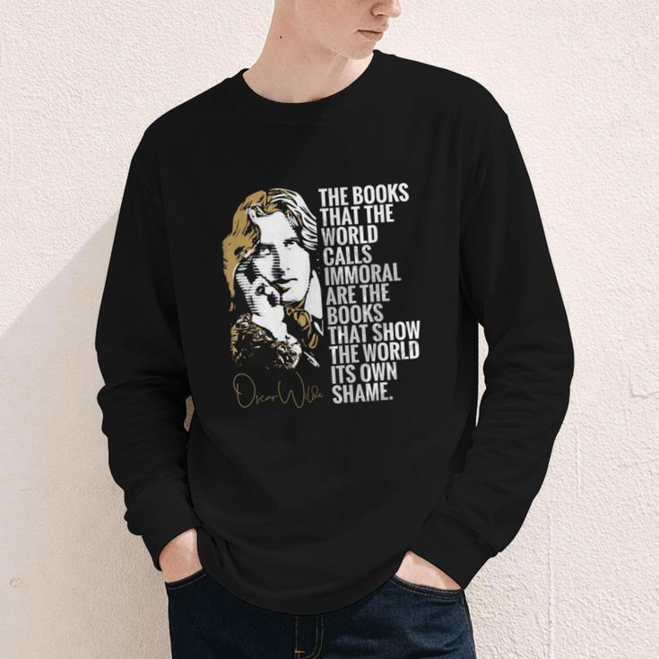 Books Called Immoral World's Shame Dorian Gray Oscar Wilde Youth Long Sleeve Tee Books Called Immoral World's Shame Dorian Gray Oscar Wilde Youth Long Sleeve Tee