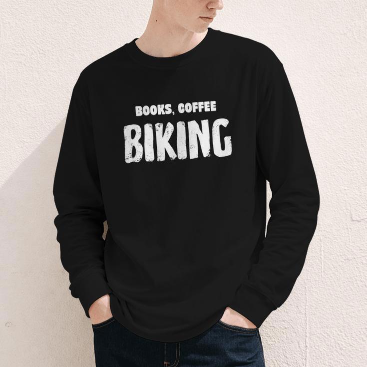 Books Coffee Biking Youth Long Sleeve Tee Books Coffee Biking Youth Long Sleeve Tee