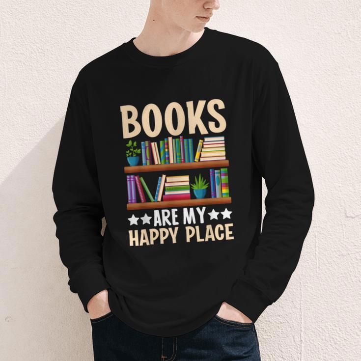 Books Are My Happy Place Youth Long Sleeve Tee Books Are My Happy Place Youth Long Sleeve Tee