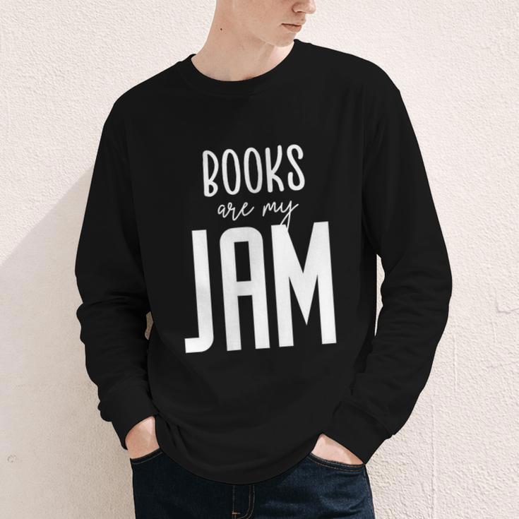 Books Are My Jam Graphic For Introverts Youth Long Sleeve Tee