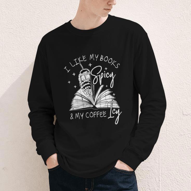 I Like My Books Spicy And My Coffee ICY Youth Long Sleeve Tee