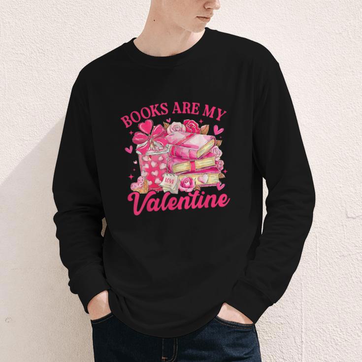 Books Are My Valentine Book Lover Heart Matching Party Youth Long Sleeve Tee Books Are My Valentine Book Lover Heart Matching Party Youth Long Sleeve Tee