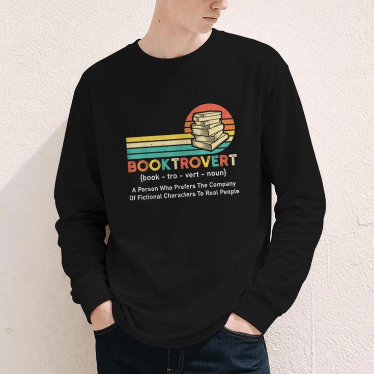 Booktrovert Definition Book Lover Youth Long Sleeve Tee