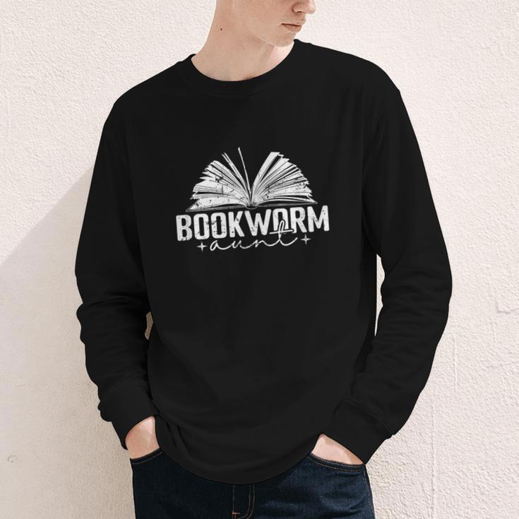 Bookworm Aunt Reading Lover Youth Long Sleeve Tee