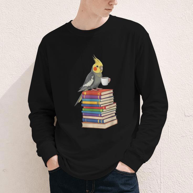 Bookworm Cockatiel Bird Reading Books Drinking Coffee Lover Youth Long Sleeve Tee Bookworm Cockatiel Bird Reading Books Drinking Coffee Lover Youth Long Sleeve Tee