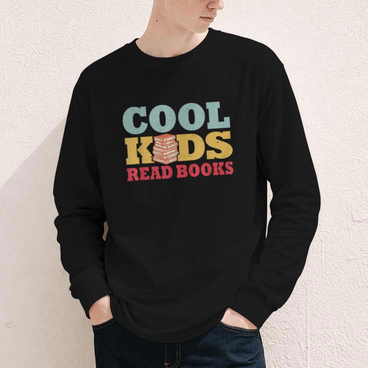 Bookworm Cool Kids Read Books Book Lover Reading Youth Long Sleeve Tee