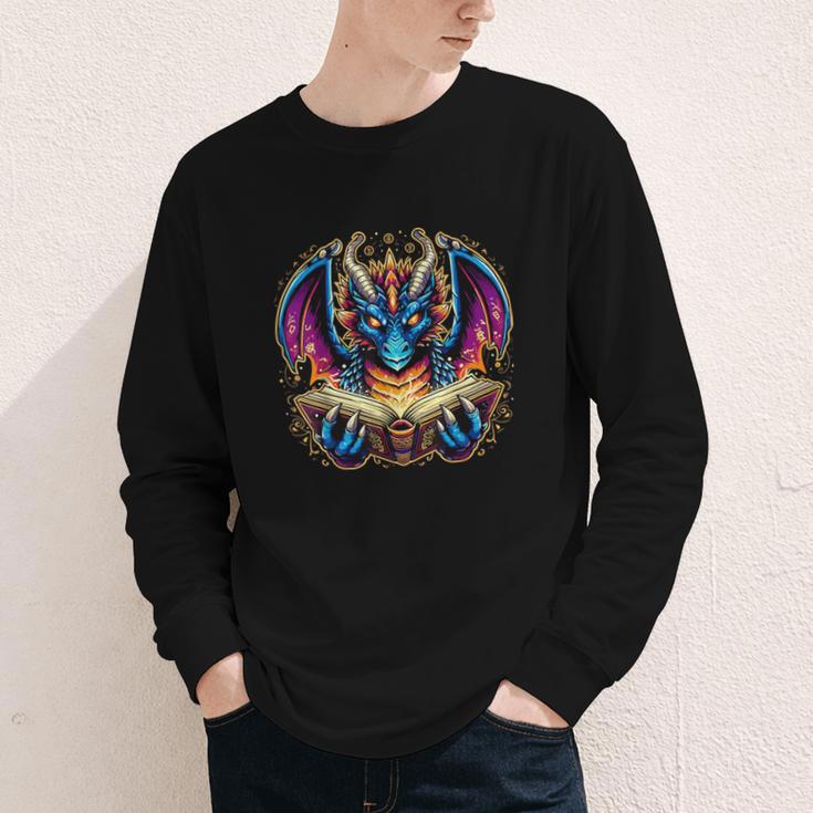 Bookworm Dragon Reading Book Lover Youth Long Sleeve Tee Bookworm Dragon Reading Book Lover Youth Long Sleeve Tee