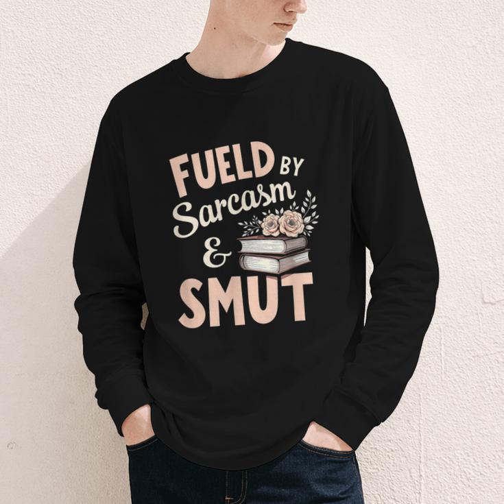 Bookworm Fueled By Sarcasm And Smut Book Reading Youth Long Sleeve Tee Bookworm Fueled By Sarcasm And Smut Book Reading Youth Long Sleeve Tee