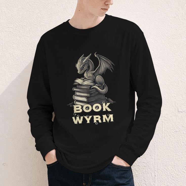 Bookwyrm Dragon Fantasy Bookish Fairytale Book Lover Youth Long Sleeve Tee Bookwyrm Dragon Fantasy Bookish Fairytale Book Lover Youth Long Sleeve Tee