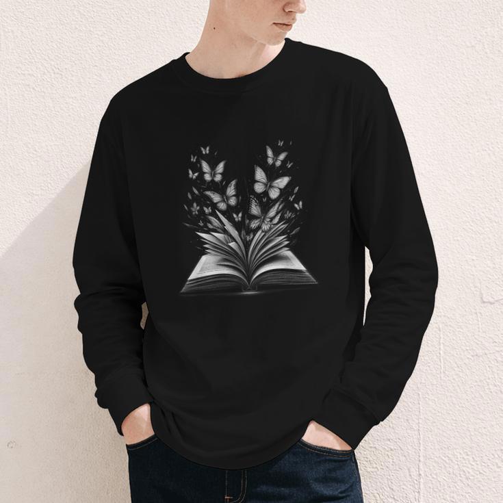 Butterflies And Book Lovers Reading Bookworm Youth Long Sleeve Tee Butterflies And Book Lovers Reading Bookworm Youth Long Sleeve Tee