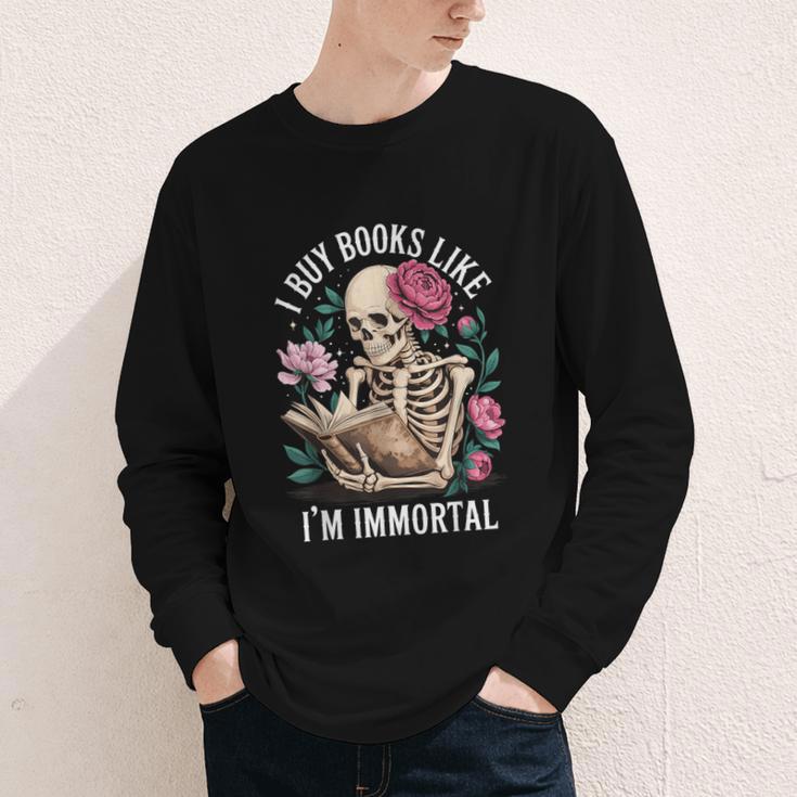 I Buy Books Like I'm Immortal Youth Long Sleeve Tee