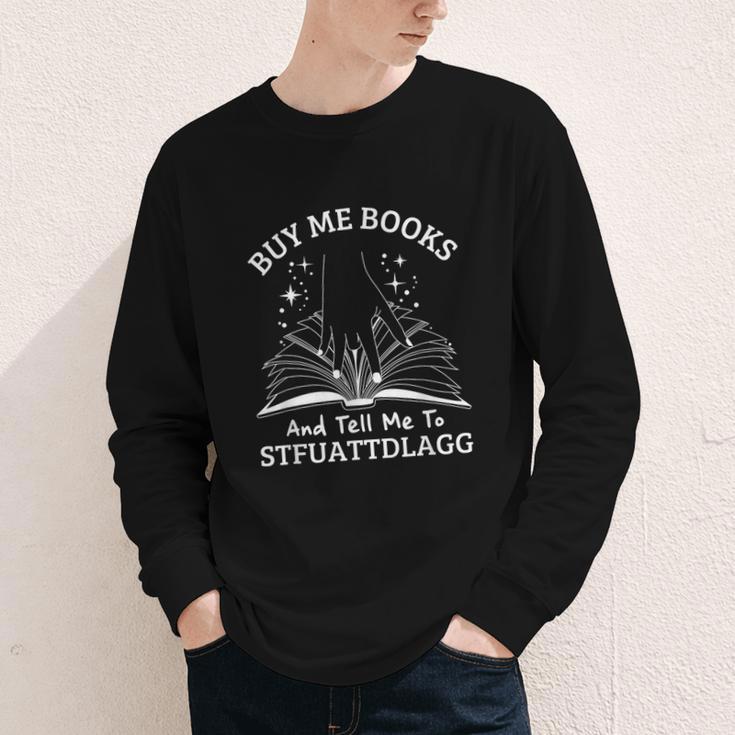Buy Me Books And Tell Me To STFUATTDLAGG Smutt Book Reader Youth Long Sleeve Tee