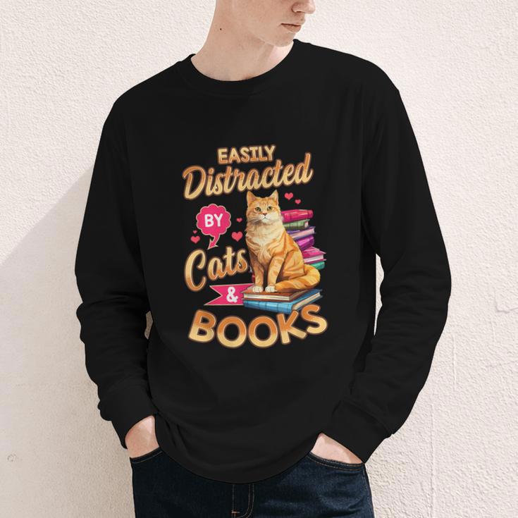 Cat Shirts For Women Book Lover Shirt Cats And Books Youth Long Sleeve Tee Cat Shirts For Women Book Lover Shirt Cats And Books Youth Long Sleeve Tee