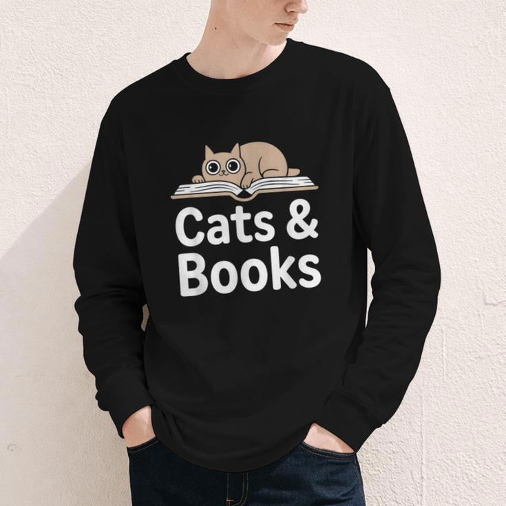 Cats And Books Youth Long Sleeve Tee