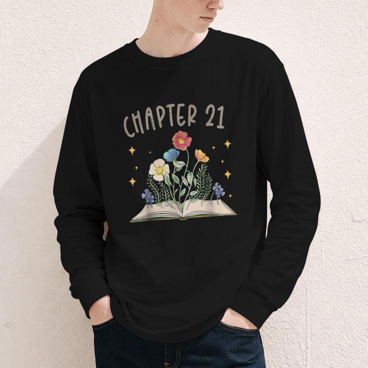 Chapter 21st Birthday Bookworm 21 Years Old For Book Lovers Youth Long Sleeve Tee