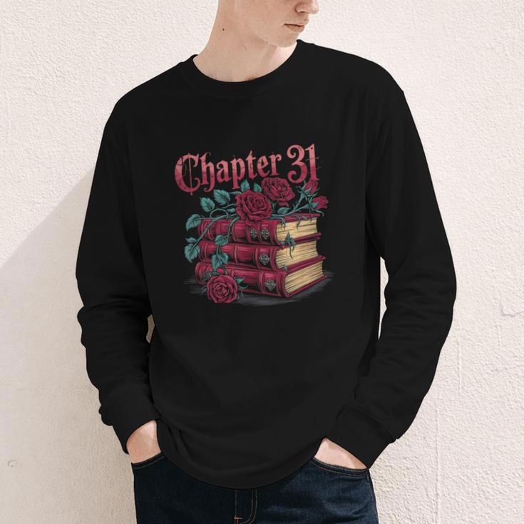 Chapter 31 Gothic 31st Birthday Book Lover Dark Romance Youth Long Sleeve Tee
