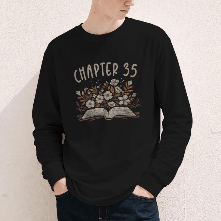 Chapter 35th Birthday Bookworm 35 Years Old For Book Lovers Youth Long Sleeve Tee