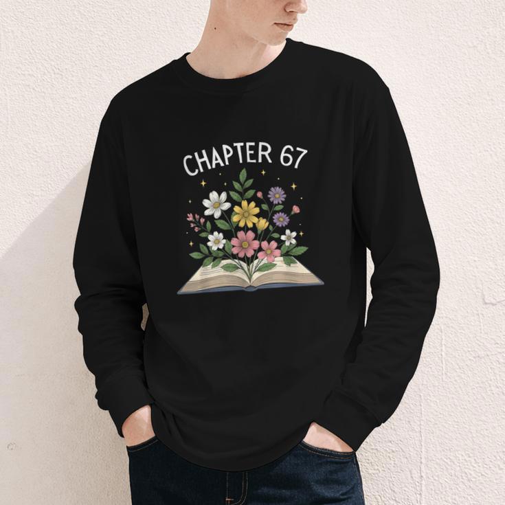 Chapter 67th Birthday Bookworm 67 Memes Book Lovers Youth Long Sleeve Tee