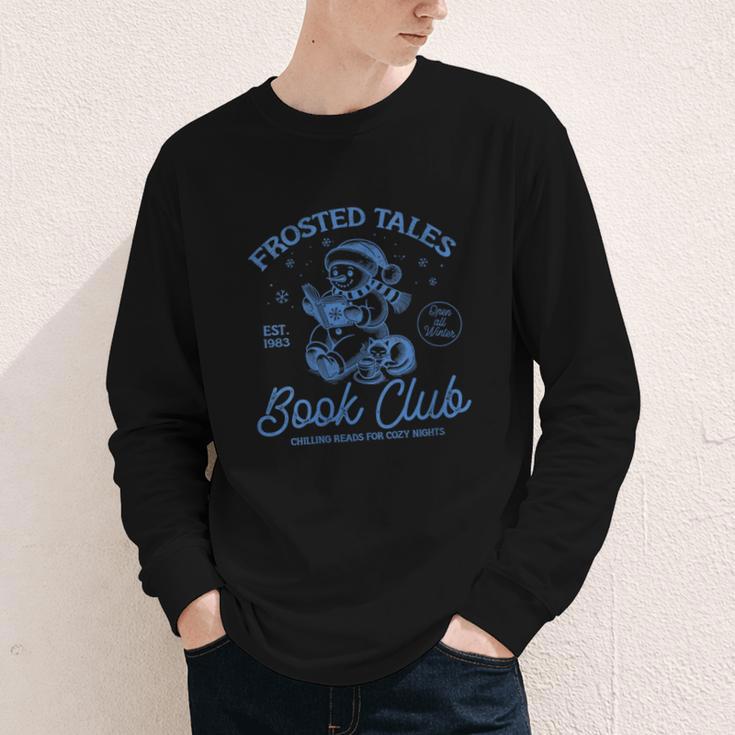 Christmas Snowman Frosted Tales Book Club Youth Long Sleeve Tee Christmas Snowman Frosted Tales Book Club Youth Long Sleeve Tee