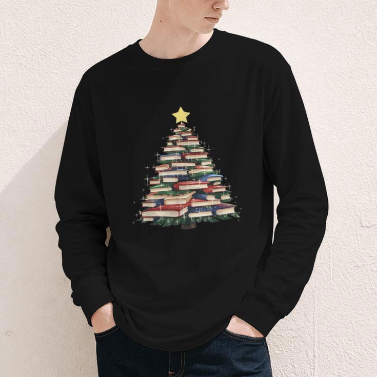 Christmas Tree Books Book Reading Bookworm Youth Long Sleeve Tee Christmas Tree Books Book Reading Bookworm Youth Long Sleeve Tee