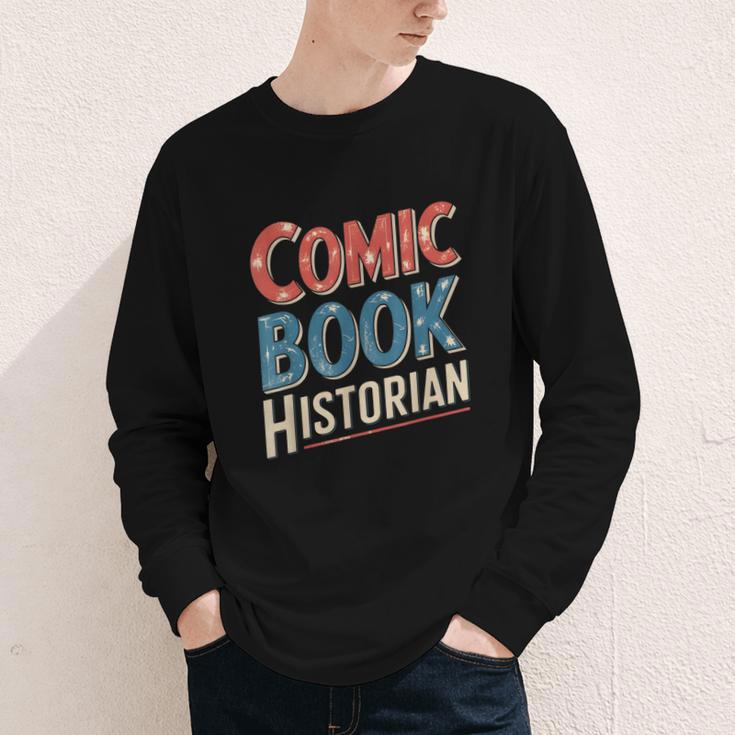 Comic Book Historian Vintage Comic Book Collector Youth Long Sleeve Tee