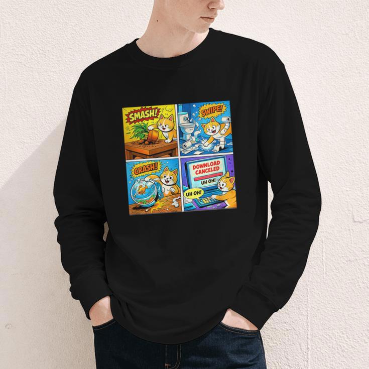 Comic Reader Comic Book Merch Vintage Reading Comic Books Youth Long Sleeve Tee