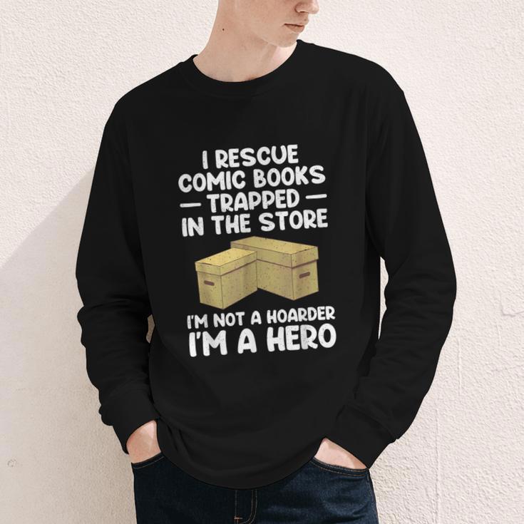 Cool Comic Book For Men Women Comic Book Collector Youth Long Sleeve Tee