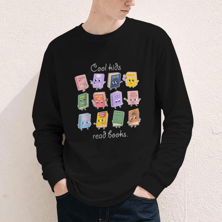 Cool Kids Read Books School Librarian Reading Teacher Youth Long Sleeve Tee Cool Kids Read Books School Librarian Reading Teacher Youth Long Sleeve Tee