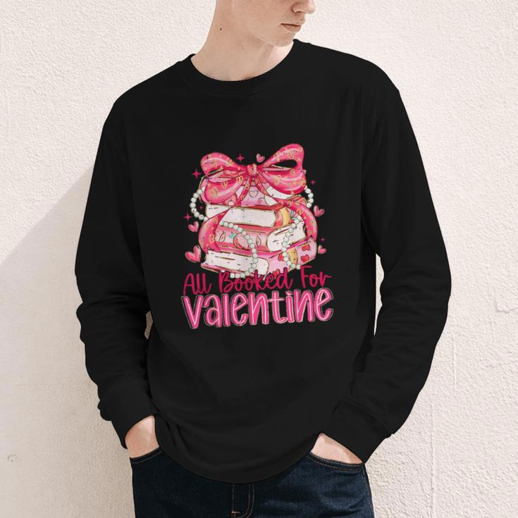 Coquette Bow All Booked For Valentine Book Lover Bookish Youth Long Sleeve Tee Coquette Bow All Booked For Valentine Book Lover Bookish Youth Long Sleeve Tee