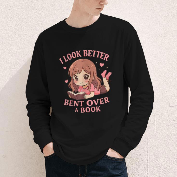 Cute Reading Outfit Book Lover Tee For Women Who Read Youth Long Sleeve Tee Cute Reading Outfit Book Lover Tee For Women Who Read Youth Long Sleeve Tee