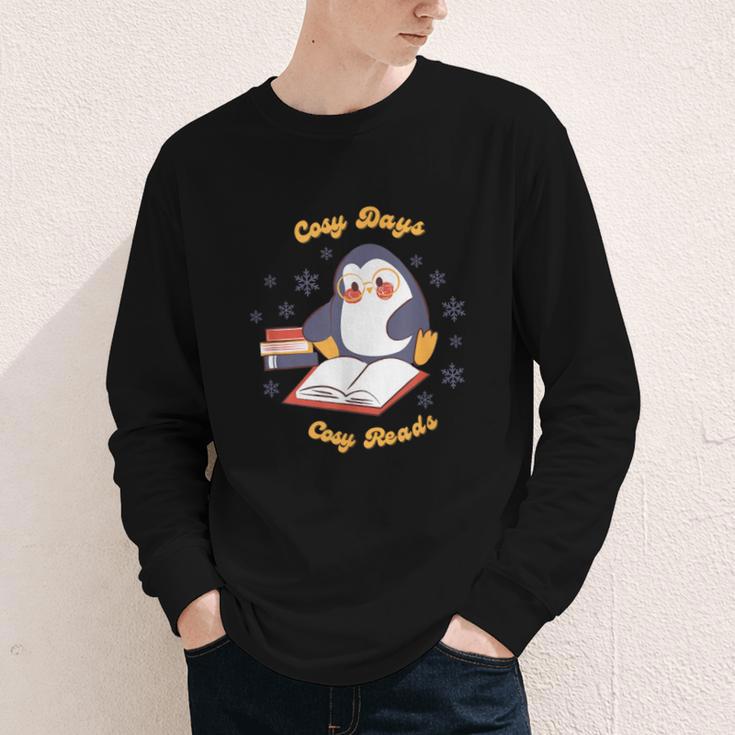 Cute Xmas Book Lover Penguin Reading Cosy Days Cosy Reads Youth Long Sleeve Tee Cute Xmas Book Lover Penguin Reading Cosy Days Cosy Reads Youth Long Sleeve Tee