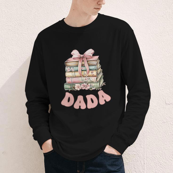 Dada Book First Chapter Birthday Family Matching Party Youth Long Sleeve Tee