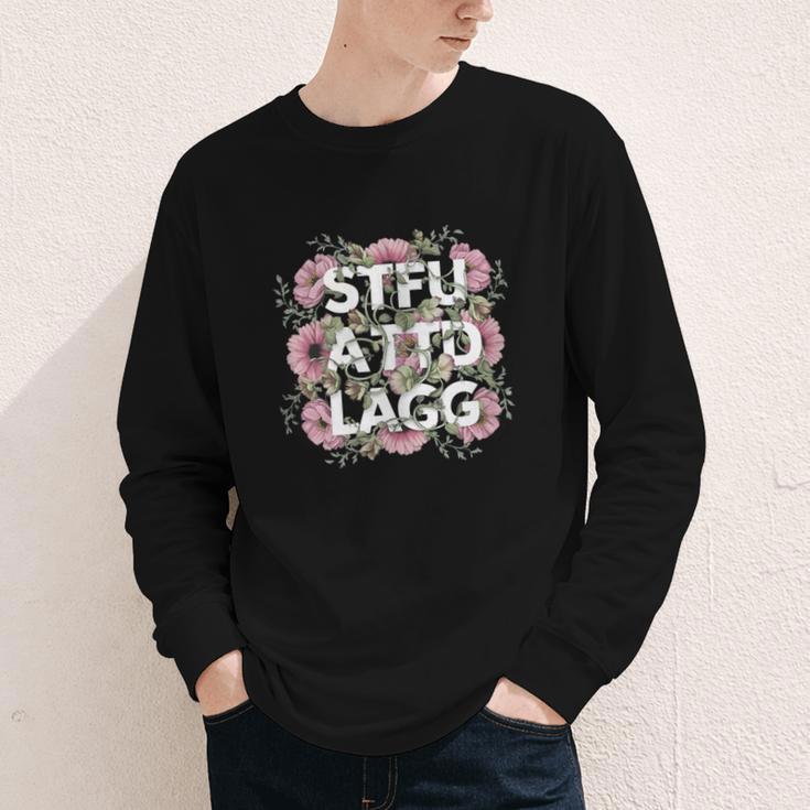 Dark Romance Romantasy Book Lover Shadow Daddy STFUATTDLAGG Youth Long Sleeve Tee Dark Romance Romantasy Book Lover Shadow Daddy STFUATTDLAGG Youth Long Sleeve Tee
