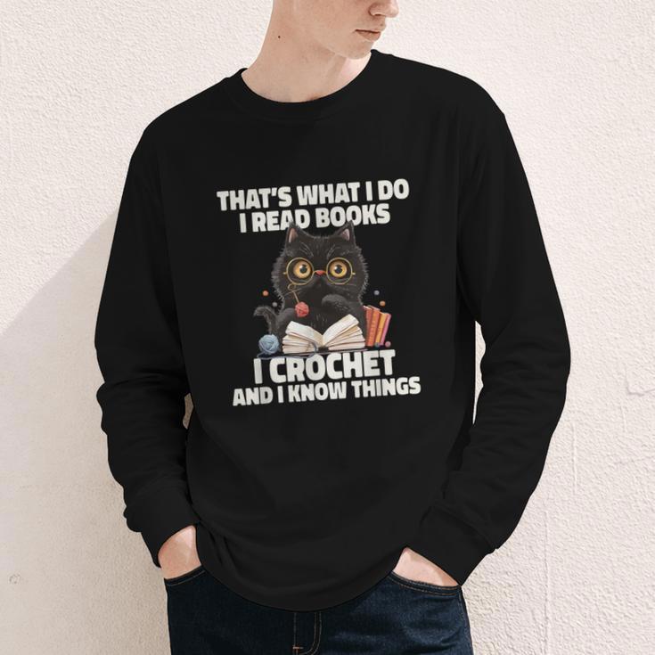 Das Ist Es Was Ich Tue Ich Lese Books Crochet And Youth Long Sleeve Tee