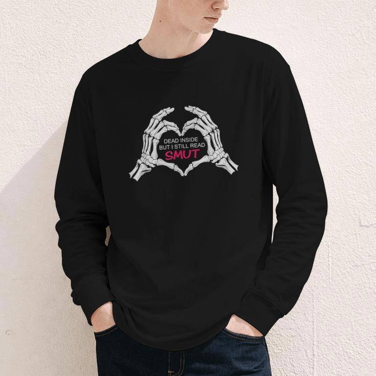 Dead Inside But I Still Read Romance Smut Book Lovers Youth Long Sleeve Tee