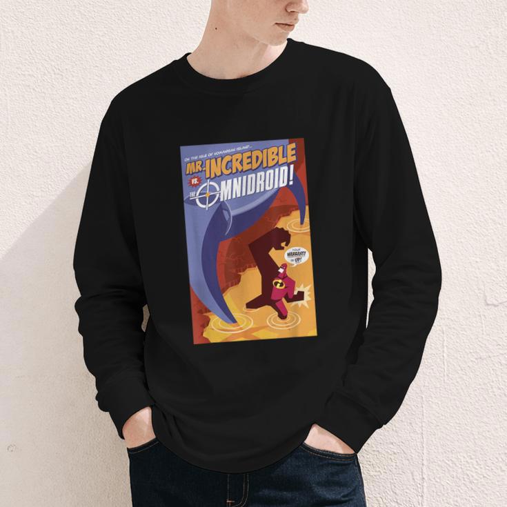Disney Pixar The Incredibles Omnidroid Comic Book Cover Youth Long Sleeve Tee Disney Pixar The Incredibles Omnidroid Comic Book Cover Youth Long Sleeve Tee