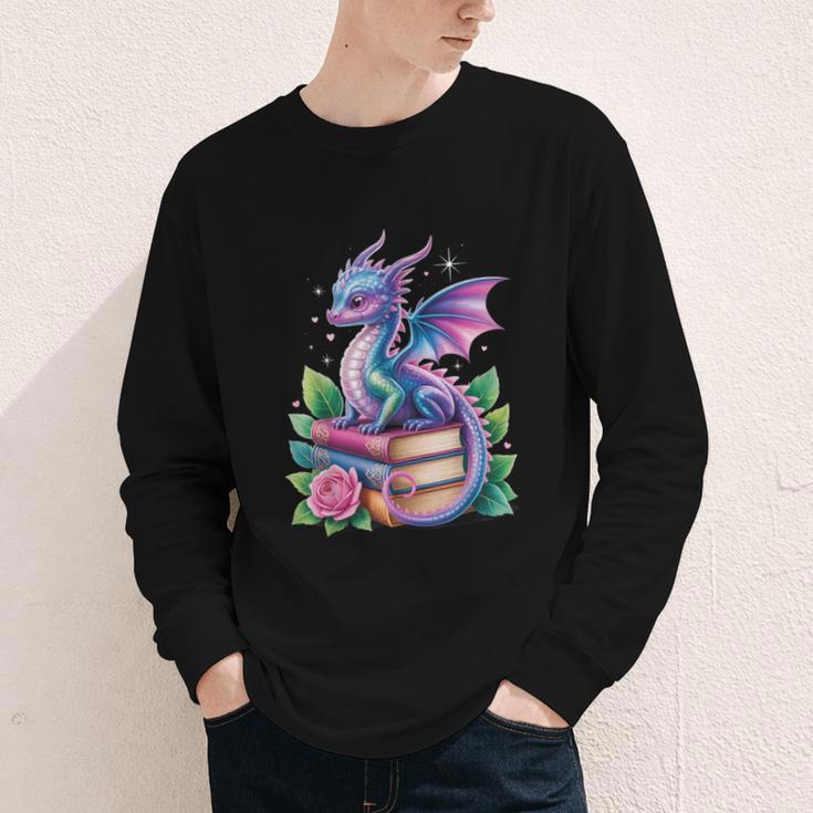 Dragon Book Fantasy Reading Youth Long Sleeve Tee Dragon Book Fantasy Reading Youth Long Sleeve Tee