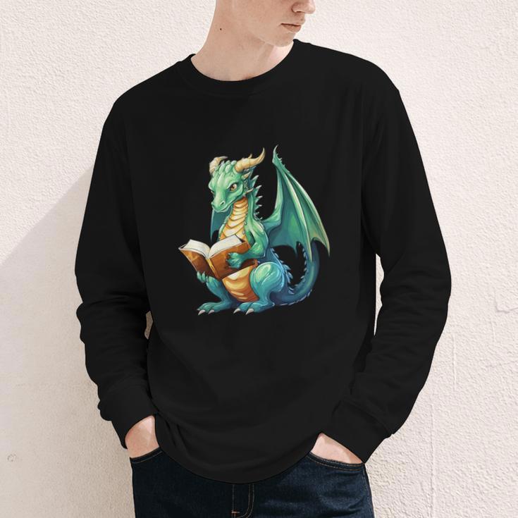 Dragon With Book Youth Long Sleeve Tee Dragon With Book Youth Long Sleeve Tee