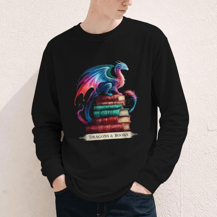 Dragons And Books Dragonworm Book Lover Reading Youth Long Sleeve Tee Dragons And Books Dragonworm Book Lover Reading Youth Long Sleeve Tee