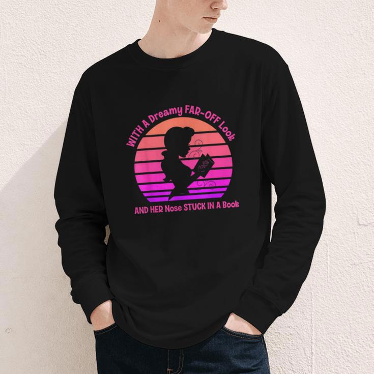 With A Dreamy Far-Off Look And Her Nose Stuck In A Book Youth Long Sleeve Tee
