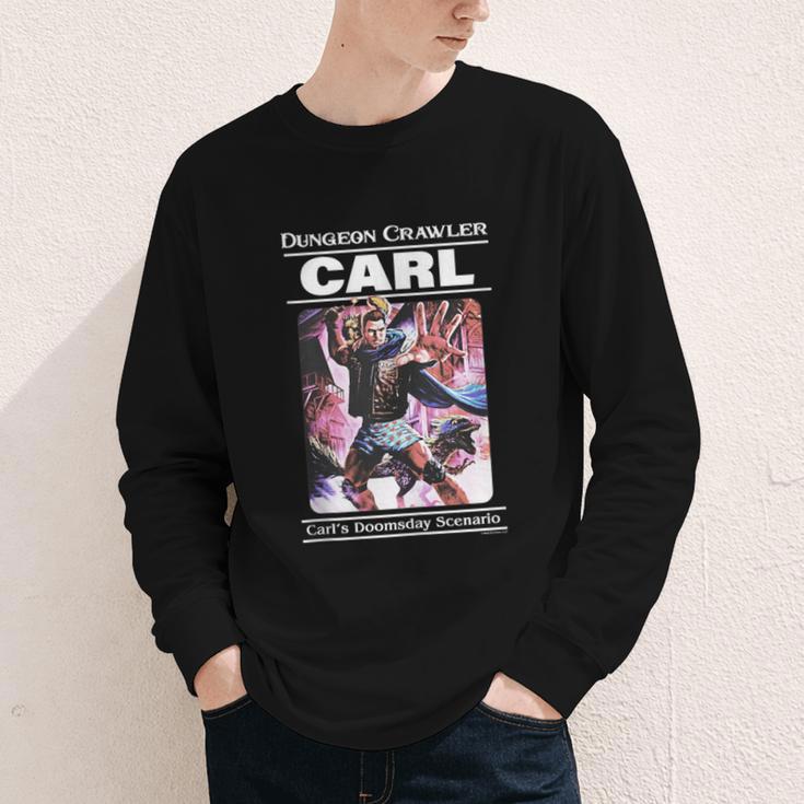 Dungeon Crawler Carl Vintage Paperback Illustration Book Youth Long Sleeve Tee